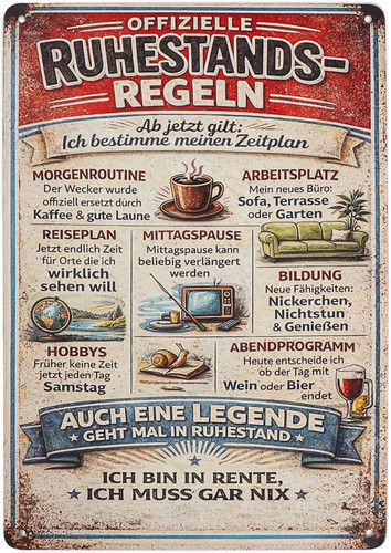 20x30cm retro blechschild - retro,
