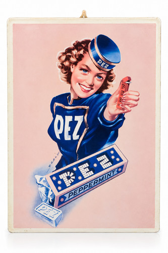 Pez blechschild - pez,