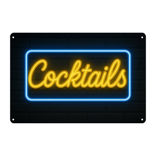 Neonschild cocktails - neonschild,