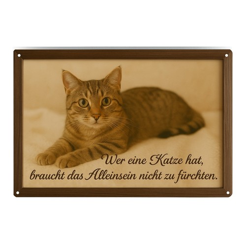 Katze katzenschild spruch - katze,