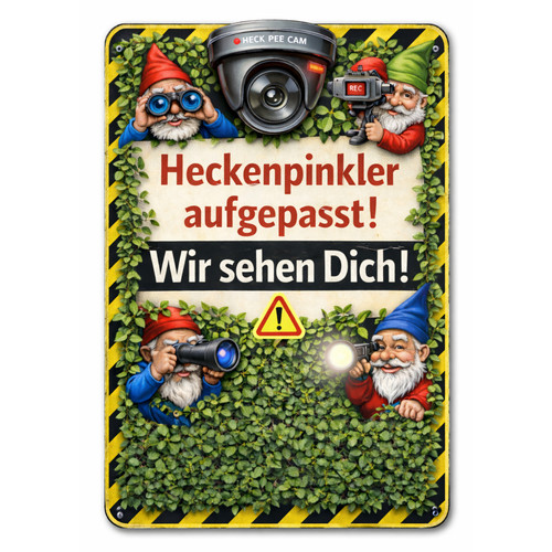 Heckenpinkler achtung - heckenpinkler,