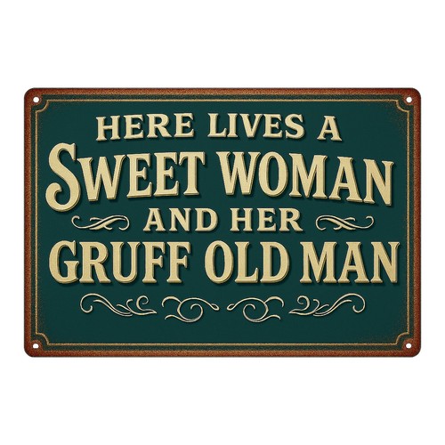 Sweet woman blechschild - woman, |