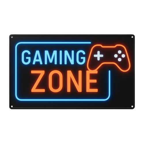 Gaming zone neonschild - zone,
