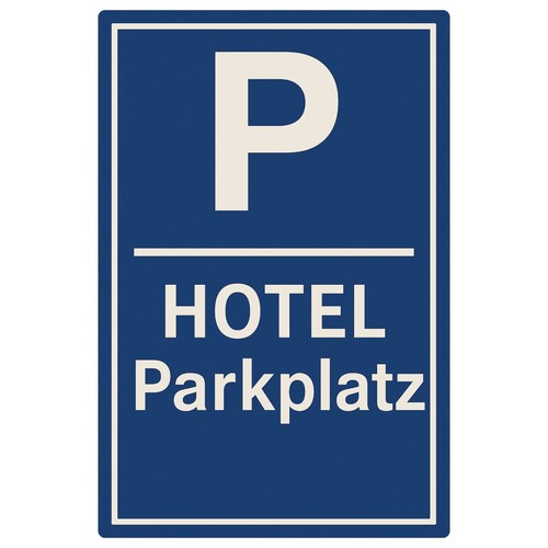 Hotel parkplatz hinweisschild - hotel,