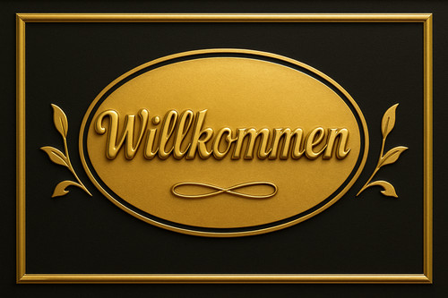Blechschild schild willkommen - blechschild,
