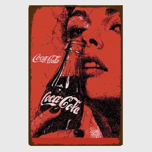 Blechschild nostalgisches cola - nostalgisches,