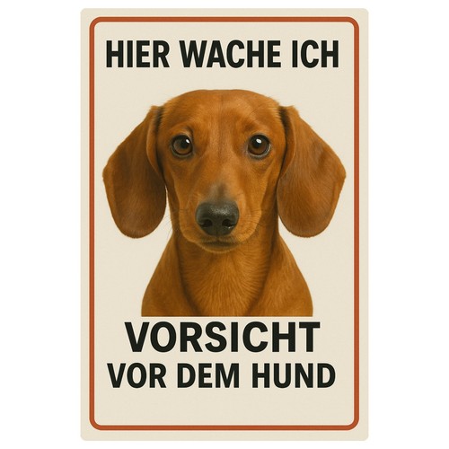 Dackel hundeschild blechschild - hundeschild,