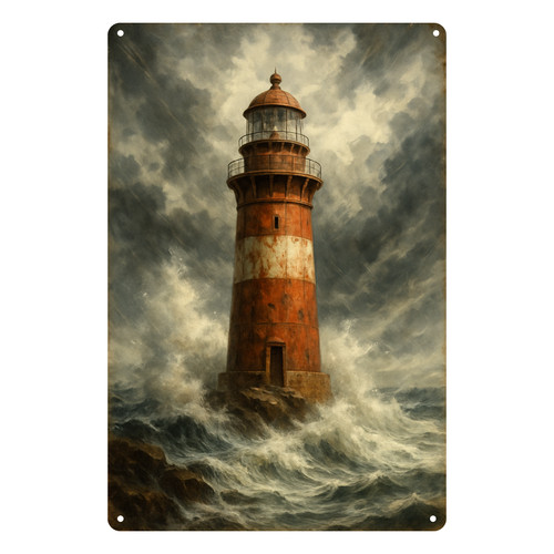 Leuchturm rot sturm - rot, meer